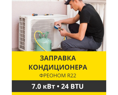 Заправка кондиционера Zanussi фреоном R22 до 7.0 кВт (24 BTU)