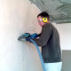 Штробление стены под нишу для дренажной помпы Zanussi 150х70 мм. (Кирпич)