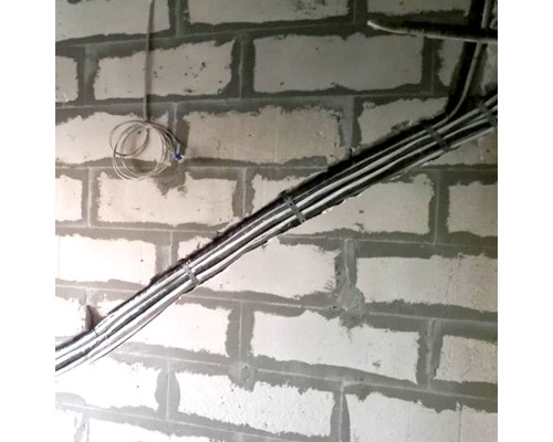 Штробление стены под нишу для дренажной помпы Zanussi 150х70 мм. (Пеноблок/газобетон)